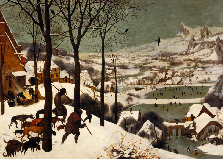 BRUEGEL, Pieter the Elder The Hunters in the Snwo (mk08)